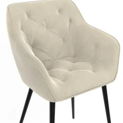 Lot chaises et fauteuils de table beige*IDMarket Sale