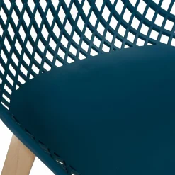 Lot de 4 chaises ajourées dépareillées design*IDMarket Clearance