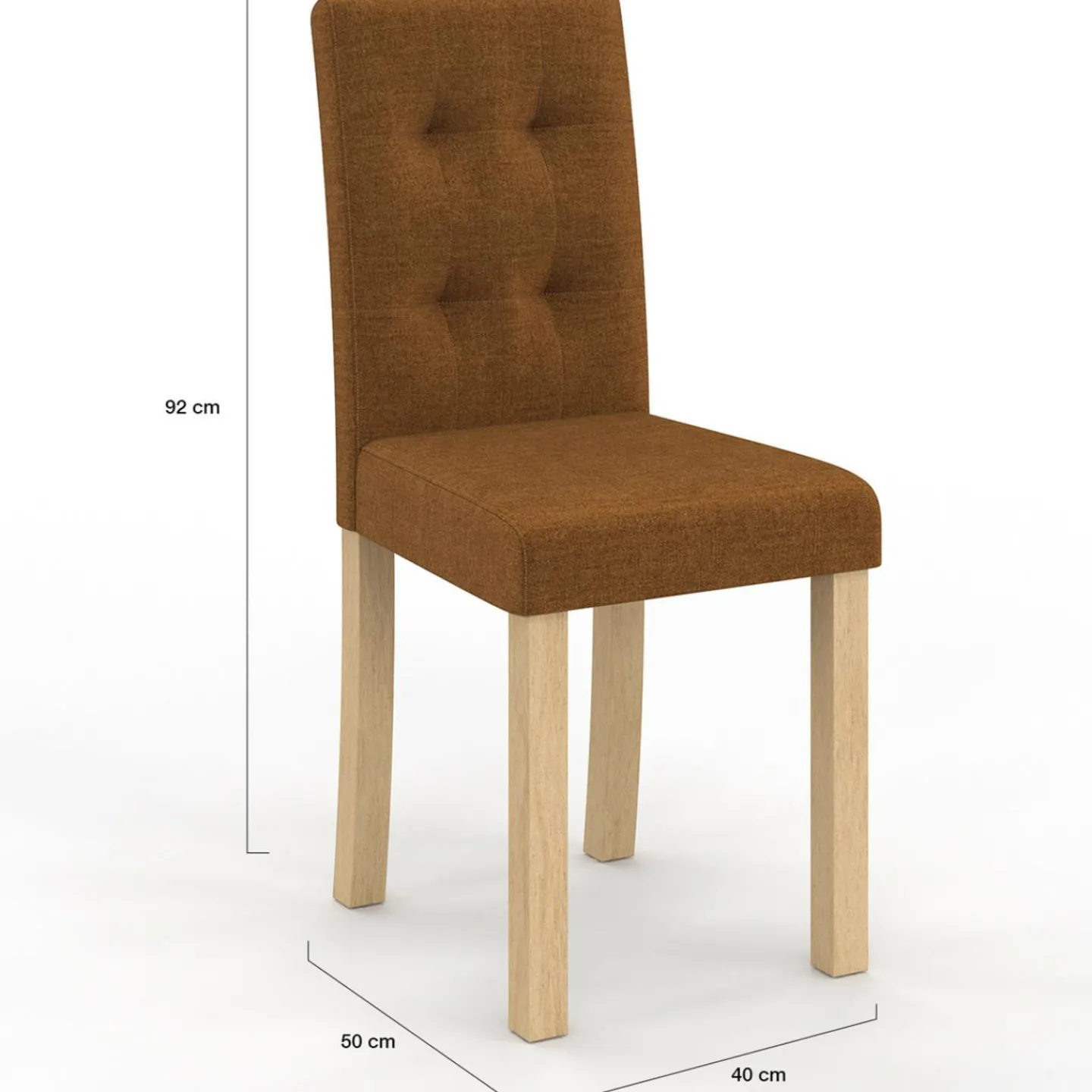 Lot de 6 chaises capitonnées tricolore taupe, beige et marron*IDMarket New