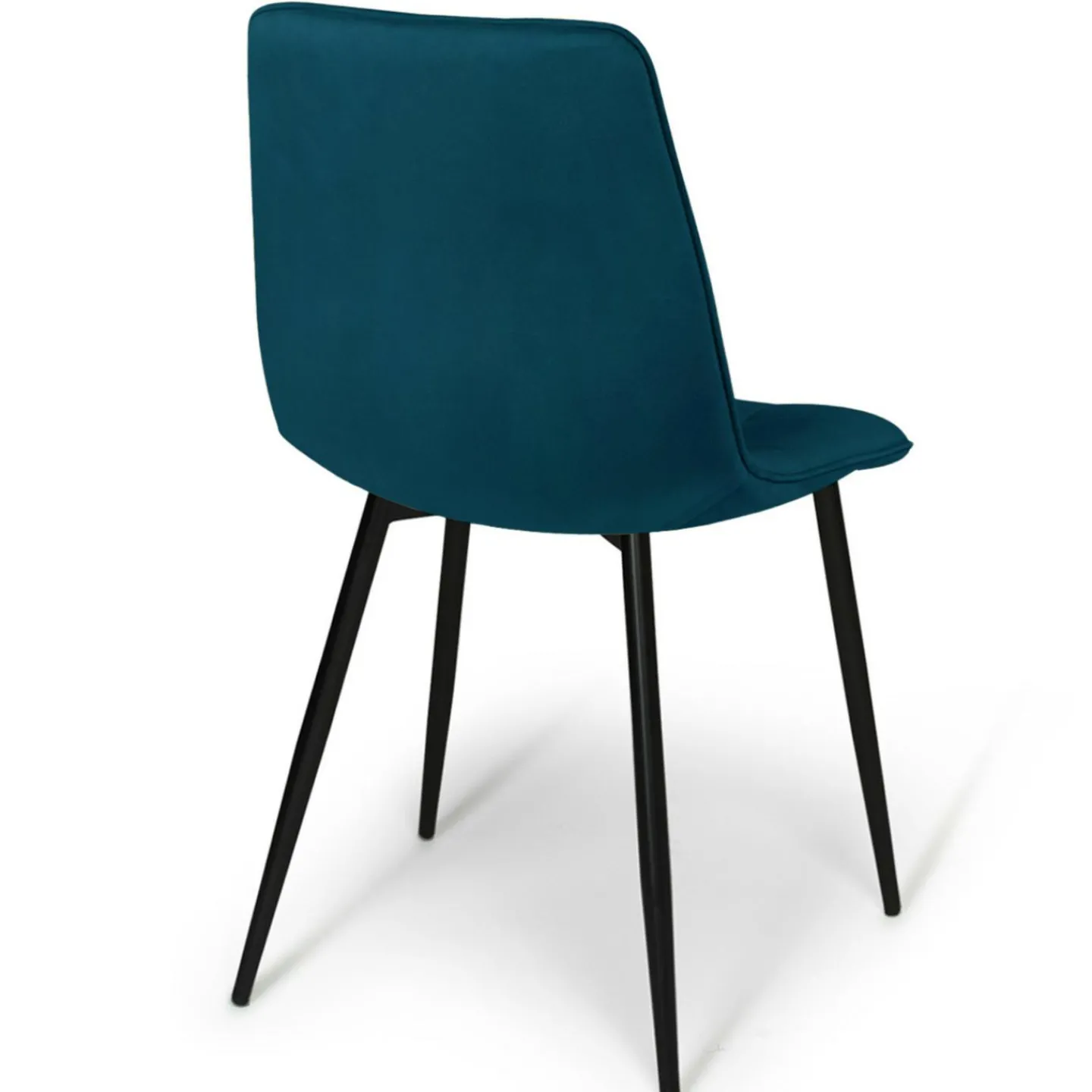 Lot de 6 chaises en velours mix color bleu x2, jaune ocre x2, rose x2*IDMarket Online