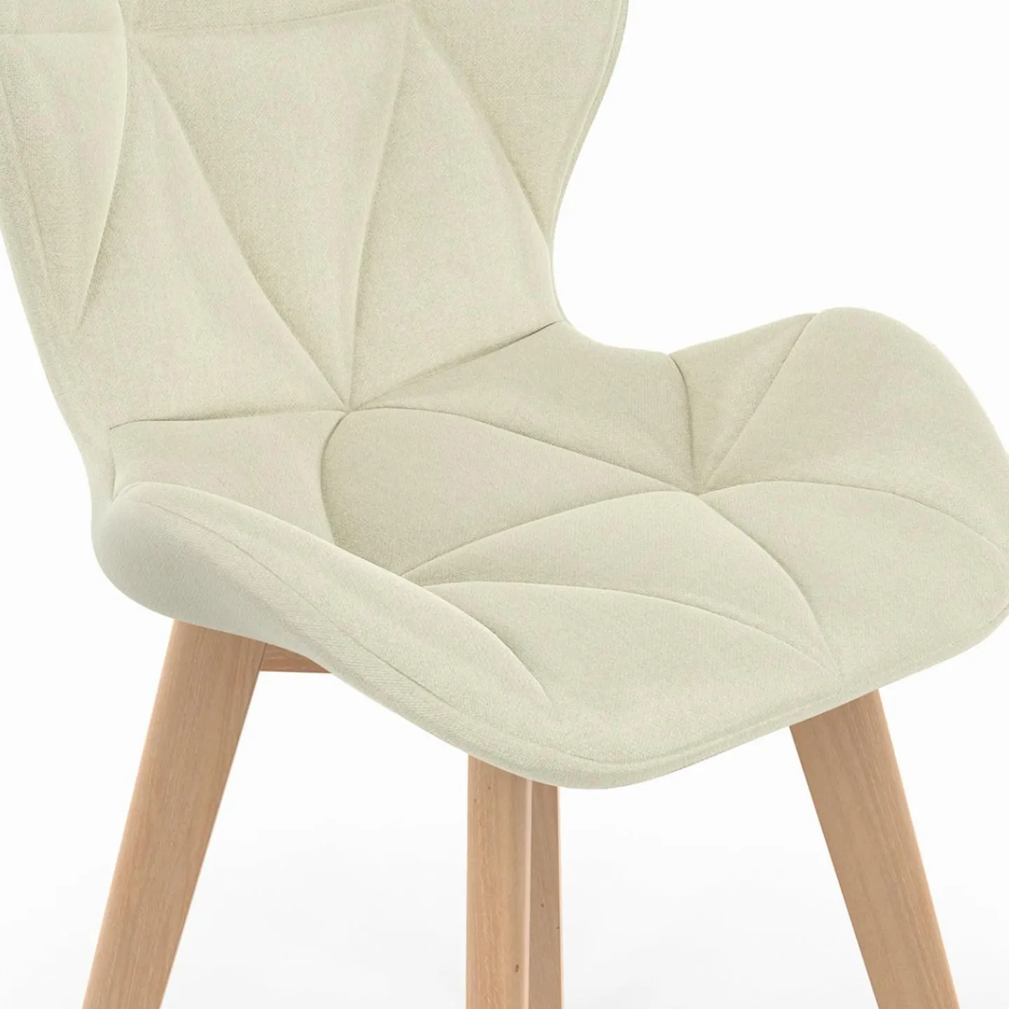 Lot de 6 chaises modernes avec assises matelassées en gris, terracotta et beige*IDMarket Clearance