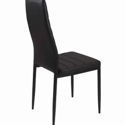 Lot de 6 chaises noires*IDMarket Outlet