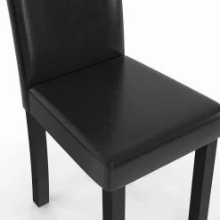 Lot de 6 chaises noires design*IDMarket Best