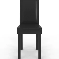 Lot de 4 chaises noires design*IDMarket Hot