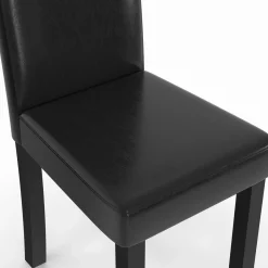 Lot de 4 chaises noires design*IDMarket Hot