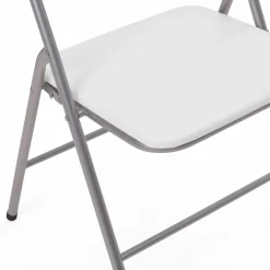 Lot de 6 chaises pliantes blanches d’intérieur*IDMarket Sale