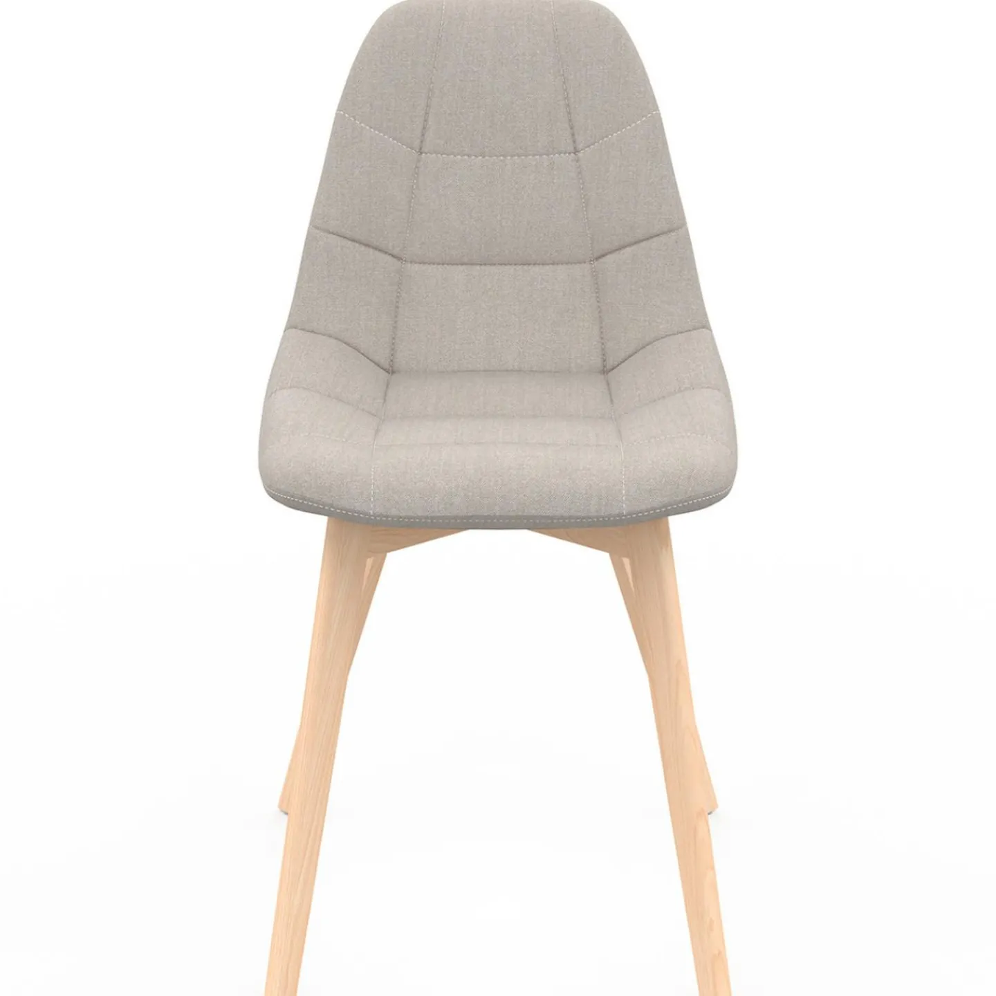 Lot de 6 chaises scandinaves mix color gris foncé x2, terracotta x2, beige x2*IDMarket Clearance