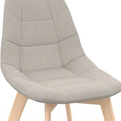 Lot de 6 chaises scandinaves mix color gris foncé x2, terracotta x2, beige x2*IDMarket Clearance