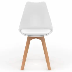 Lot de 6 chaises scandinaves blanches*IDMarket