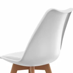 Lot de 4 chaises scandinaves blanches*IDMarket Hot