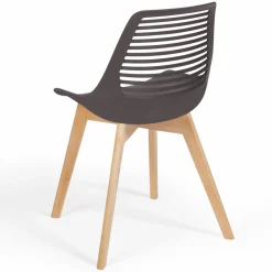 Lot de 6 chaises scandinaves dépareillées dossier ajouré*IDMarket Sale