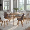 Lot de 6 chaises scandinaves mix color taupe, beige et blanc*IDMarket Sale