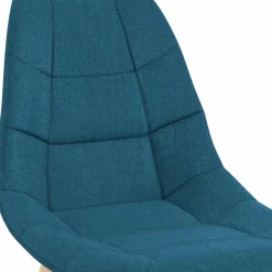 Lot de 6 chaises scandinaves en tissu mix color beige, gris clair, bleu canard et gris foncé*IDMarket Discount