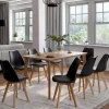 Lot de 8 chaises scandinaves noires pour salle à manger*IDMarket Hot