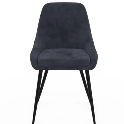 Lot de 4 chaises THALYA en velours mix color crème, gris clair, gris foncé, rose avec accoudoirs*IDMarket Hot