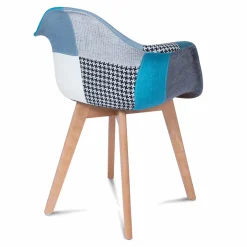 Lot de 2 fauteuils scandinaves bleus*IDMarket Hot
