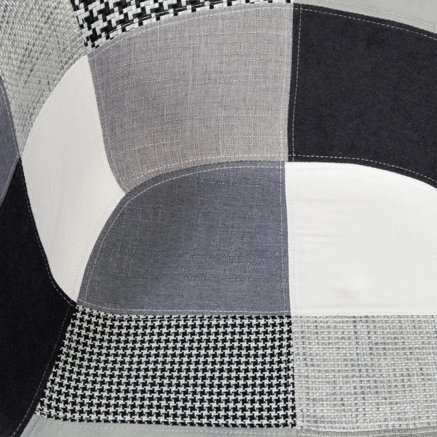 Lot de 2 fauteuils scandinaves noirs gris et blancs*IDMarket Discount