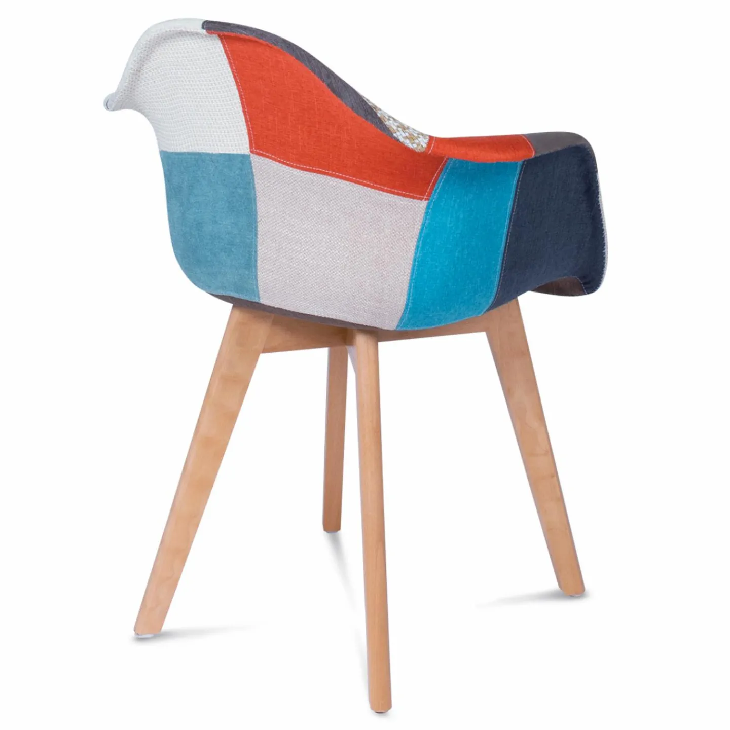 Lot de 2 fauteuils scandinaves multicolores*IDMarket Discount