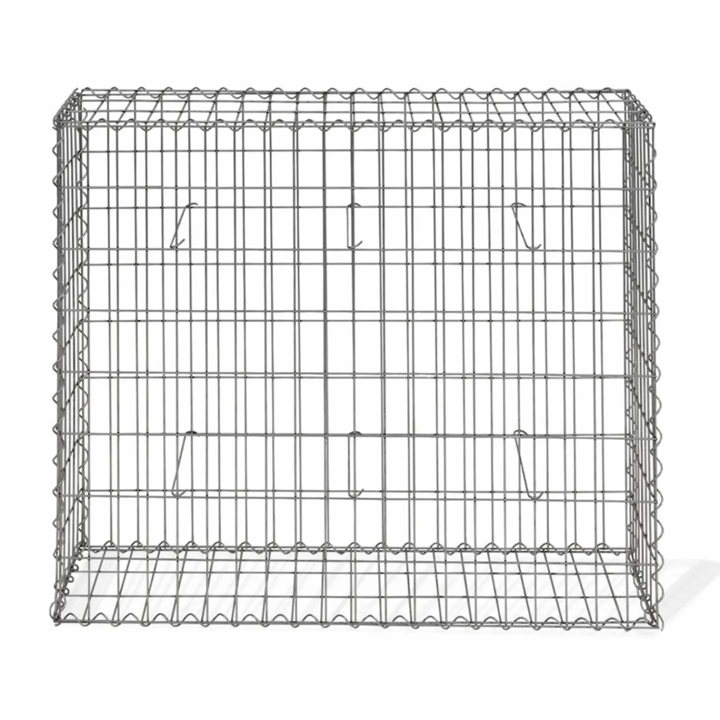 Lot de 2 gabions pour pierre 100x30x80 cm en acier pour jardin*IDMarket Sale