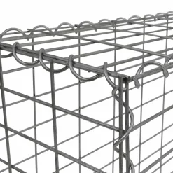 Lot de 2 gabions pour pierre 100x30x80 cm en acier pour jardin*IDMarket Sale
