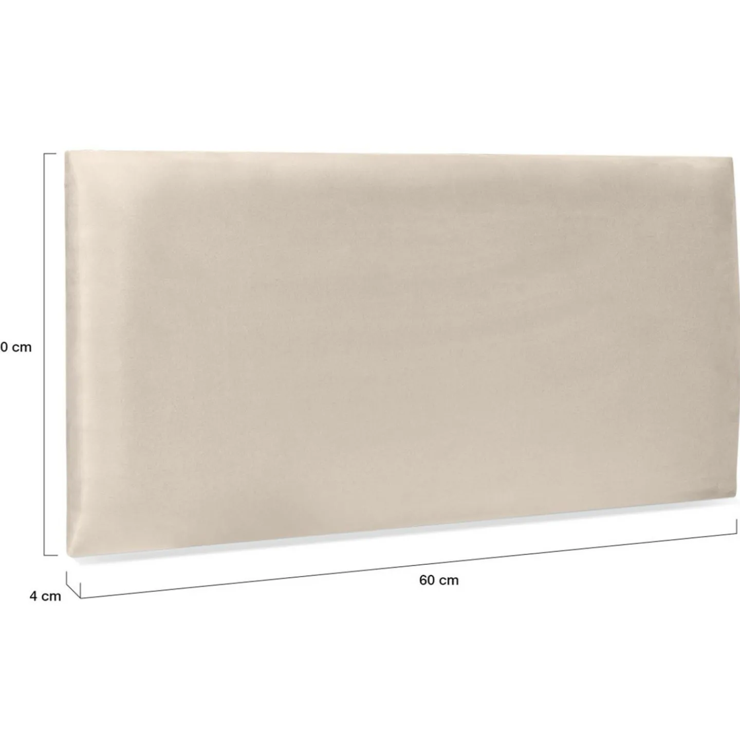 Lot de 6 panneaux muraux pour tête de lit 180 cm en tissu effet suédé beige*IDMarket Sale