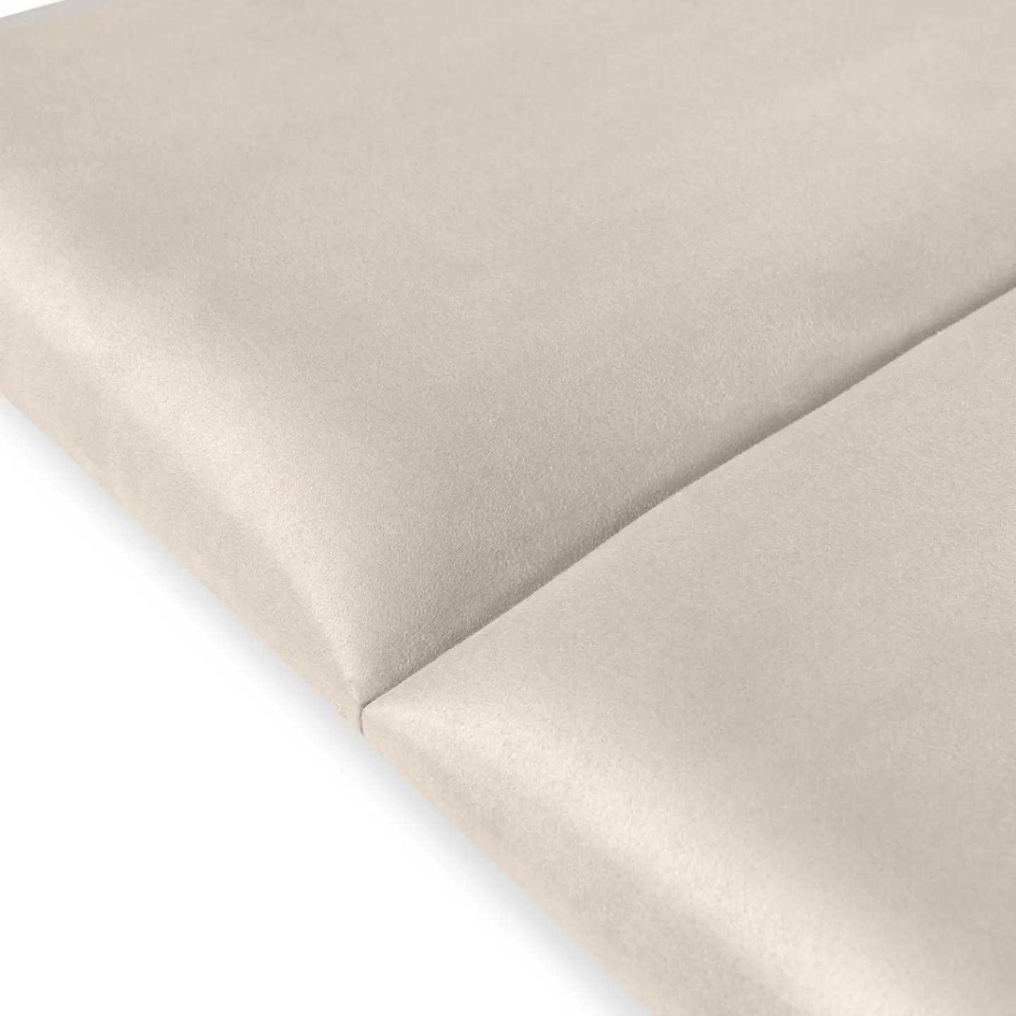 Lot de 6 panneaux muraux pour tête de lit 180 cm en tissu effet suédé beige*IDMarket Sale