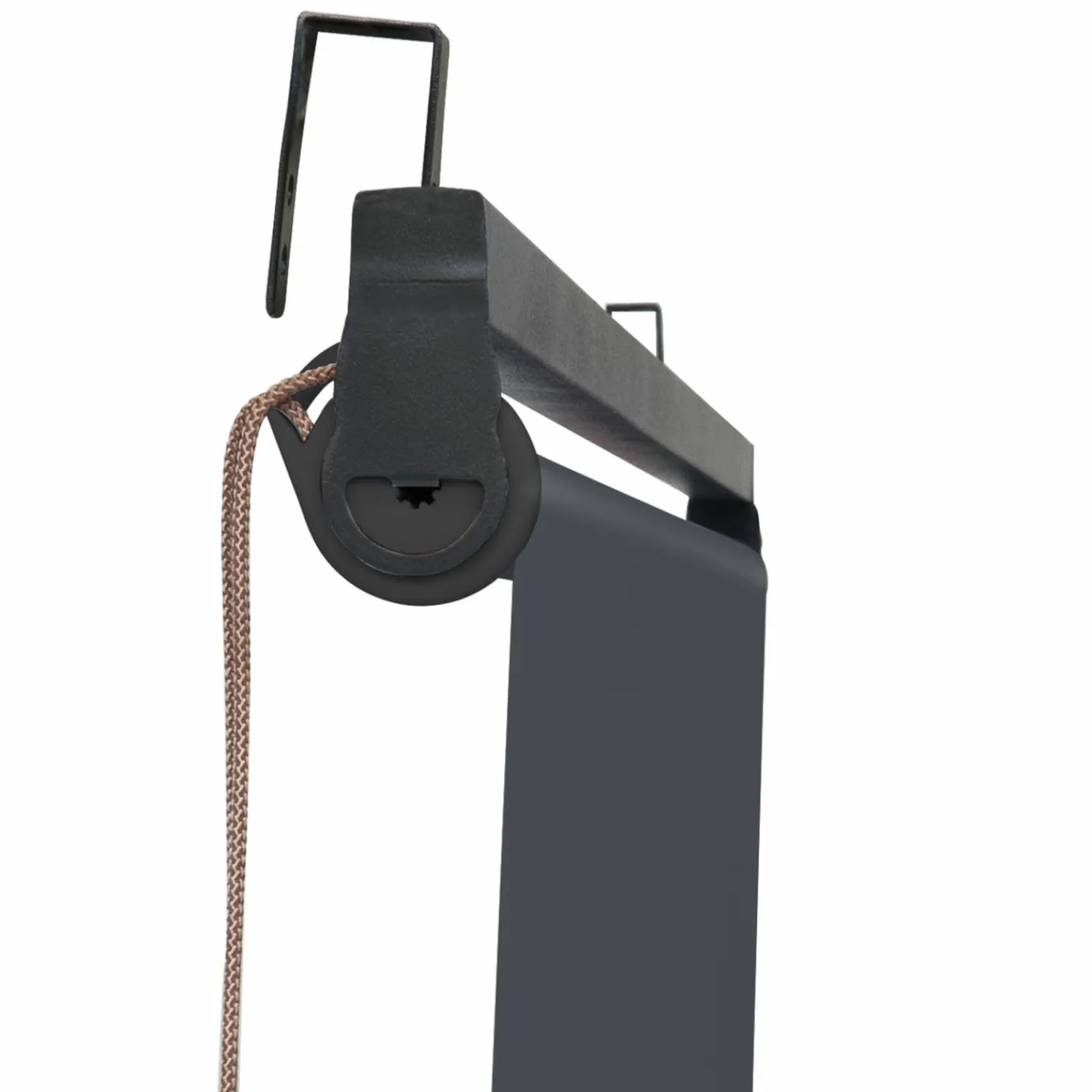 Lot de 2 stores enrouleurs gris pour pergola*IDMarket Online