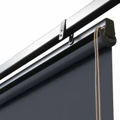 Lot de 2 stores enrouleurs gris pour pergola*IDMarket Online