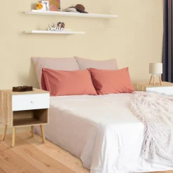 Lot de 2 tables de chevet scandinaves hêtre et blanc 1 tiroir*IDMarket Hot