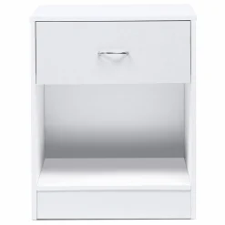 Lot de 2 tables de chevet blanches en bois*IDMarket Best