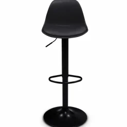 Lot de 2 tabourets de bar noir réglables*IDMarket Best