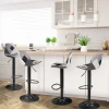 Lot de 4 tabourets de bar design patchworks noir, gris et blanc*IDMarket Clearance