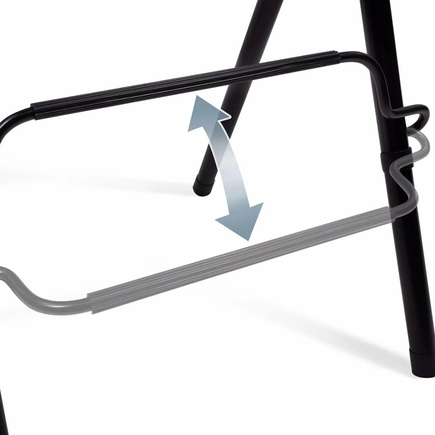 Lot de 4 tabourets hauts pliants industriels noir et bois*IDMarket Online