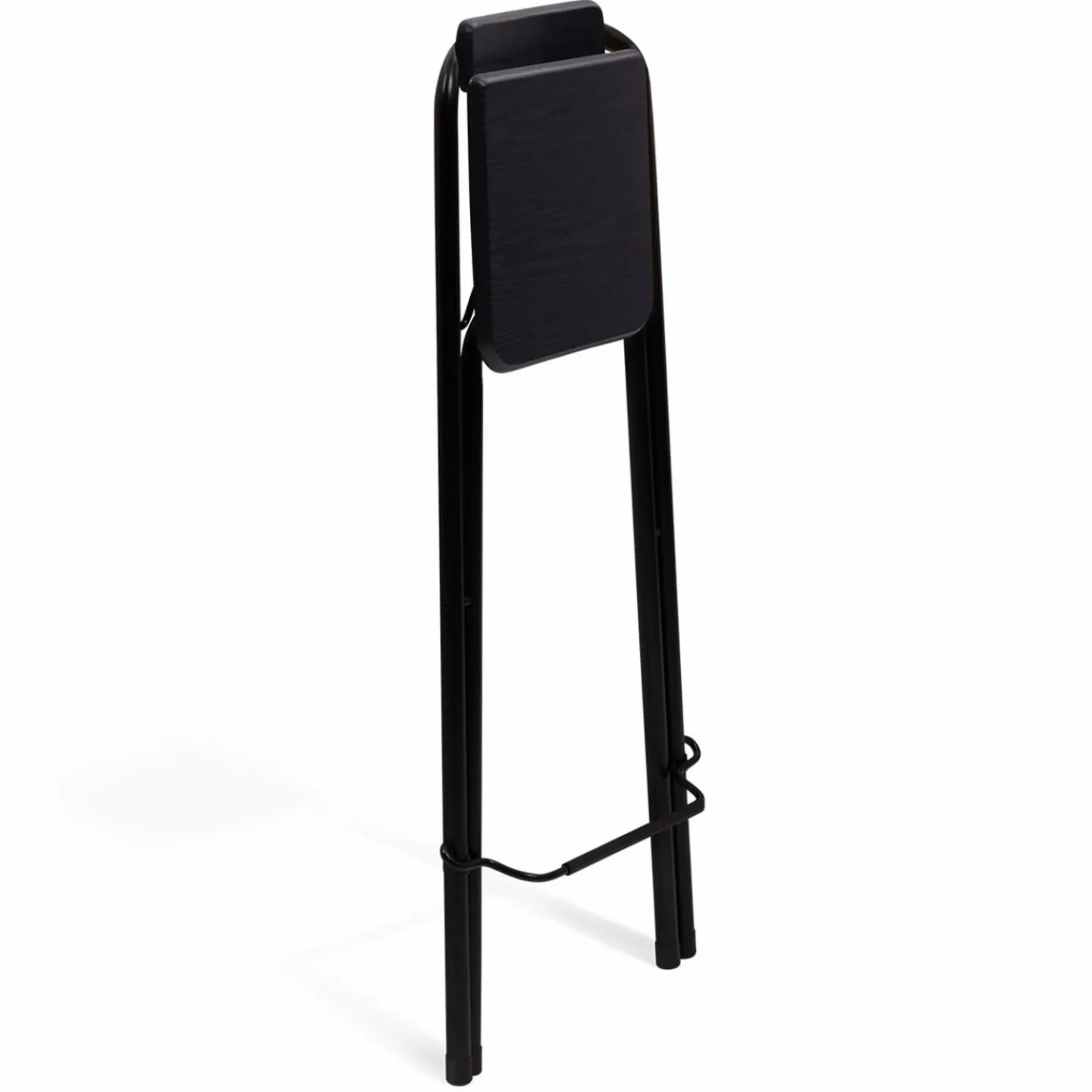 Lot de 4 tabourets hauts pliants noirs*IDMarket