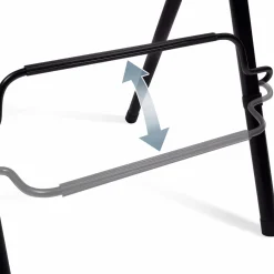 Lot de 4 tabourets hauts pliants noirs*IDMarket