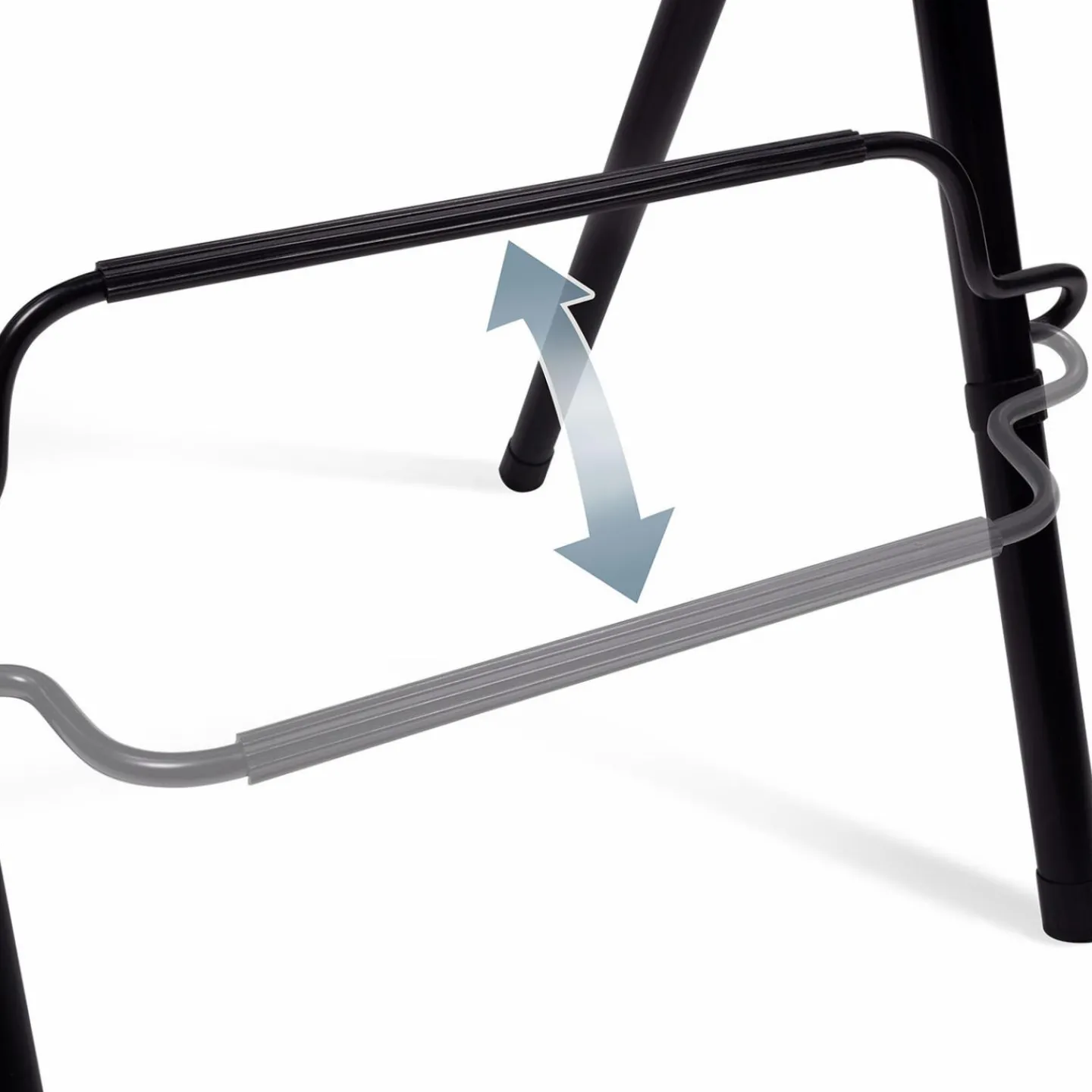 Lot de 4 tabourets hauts pliants noirs*IDMarket