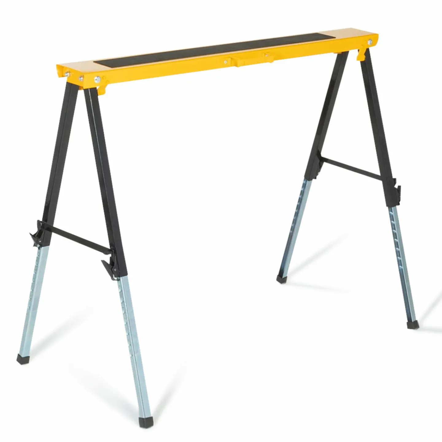 Lot de 2 tréteaux pliables avec plateau antiglisse*IDMarket Outlet