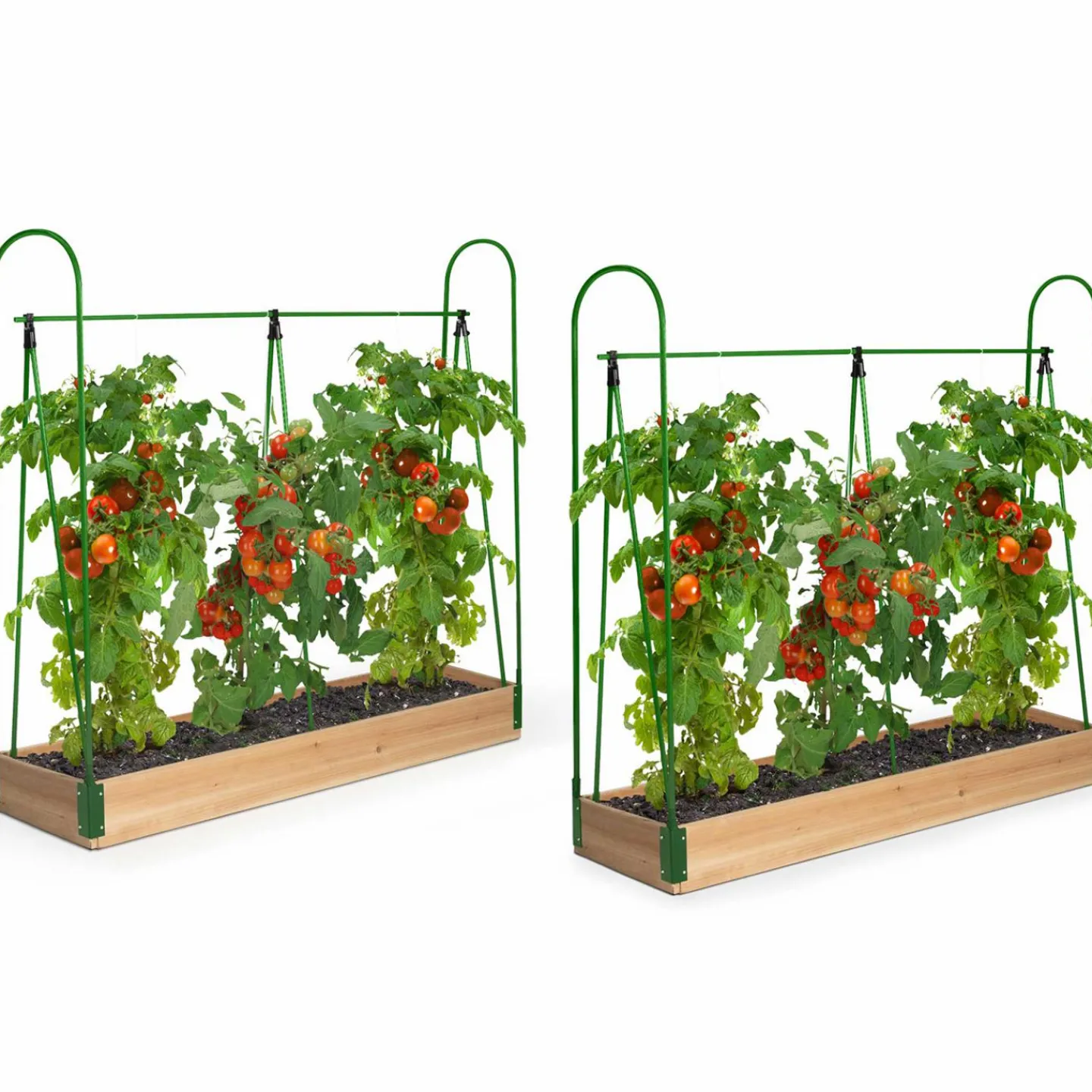 Lot de 2 tunnels à tomates 1,20 m*IDMarket