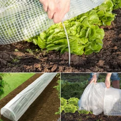 Lot de 2 tunnels de forçage 5 m toutes saisons*IDMarket New