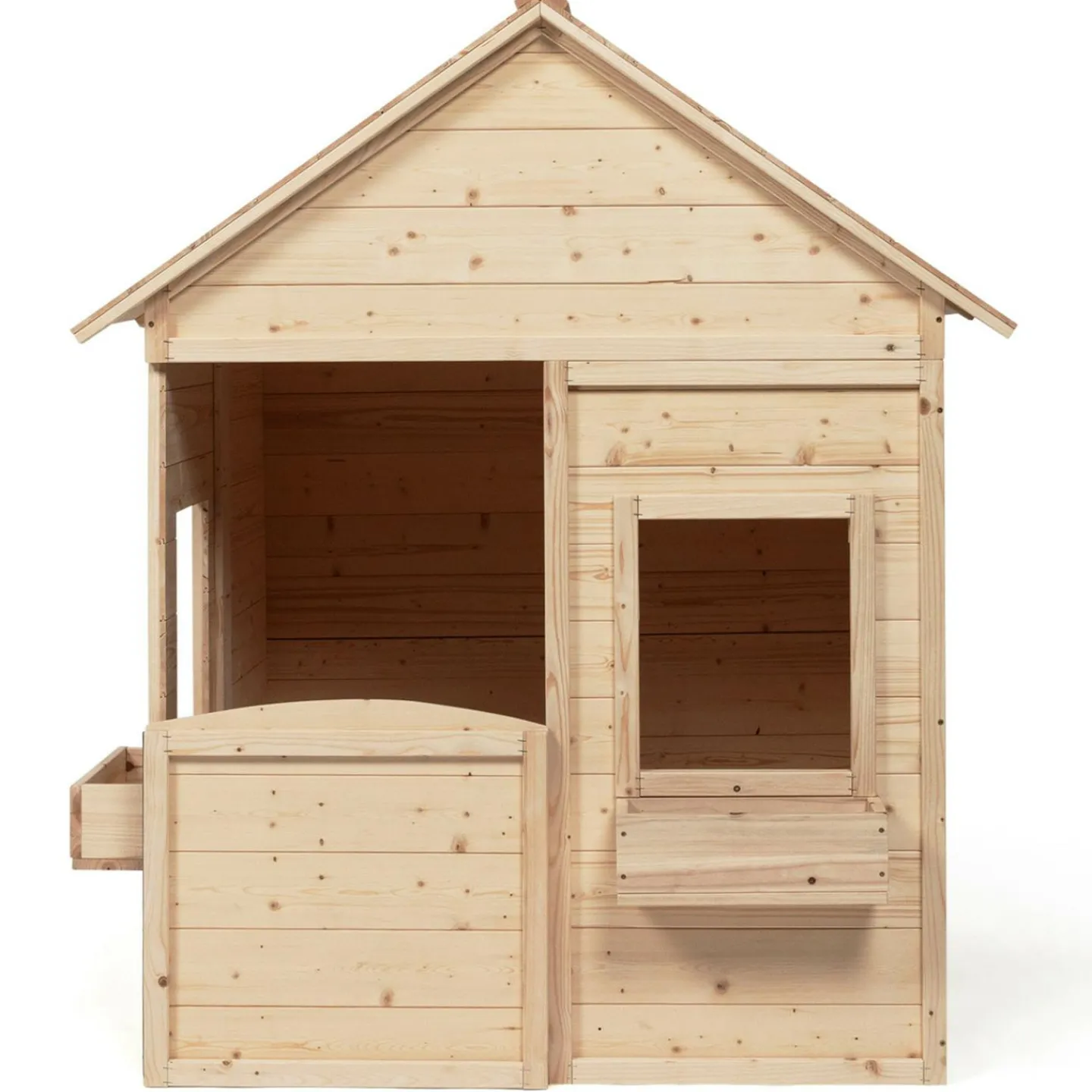 Maisonnette pour enfants en bois pour l’extérieur avec jardinières*IDMarket Best