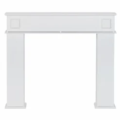 Manteau de cheminée console décorative avec rangement*IDMarket Clearance