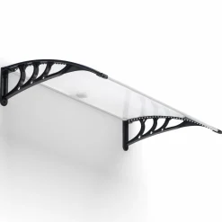 Marquise avec led solaires 80x120 cm*IDMarket Clearance