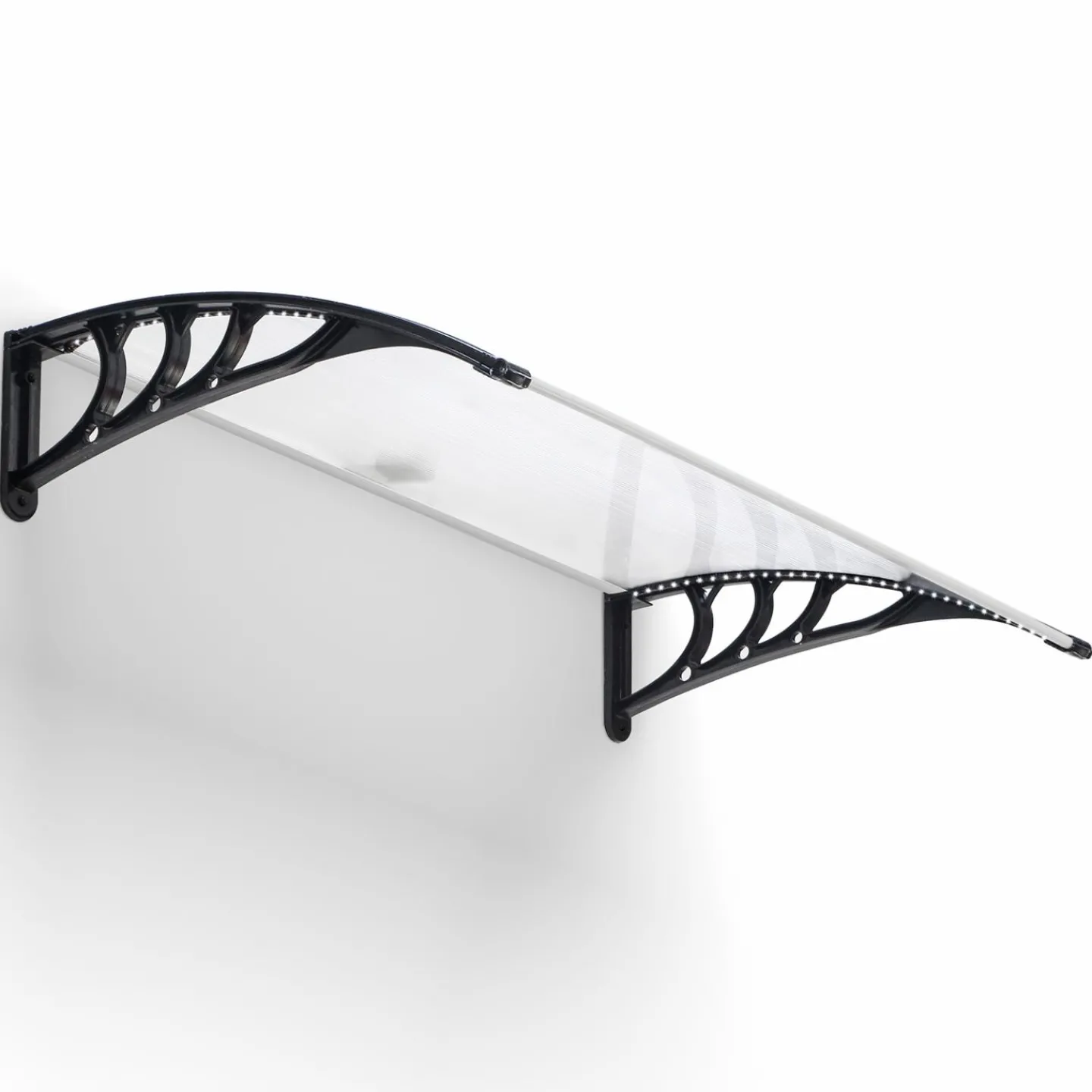 Marquise avec led solaires 80x120 cm*IDMarket Clearance