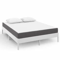 Matelas 160x200 cm à mémoire de forme épaisseur 20 cm blanc et gris*IDMarket Outlet