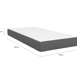 Matelas 90x190 cm à mémoire de forme épaisseur 20 cm*IDMarket New