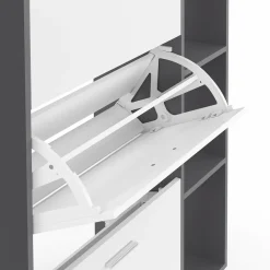 Meuble à chaussures 3 portes avec étagère*IDMarket