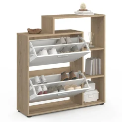 Meuble à chaussures 2 portes avec étagère*IDMarket Hot