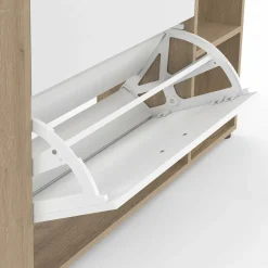 Meuble à chaussures 2 portes avec étagère*IDMarket Hot