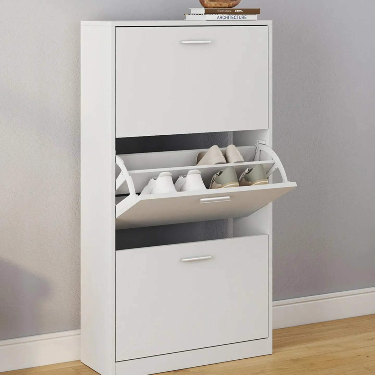 Meuble à chaussures blanc 3 portes*IDMarket Sale