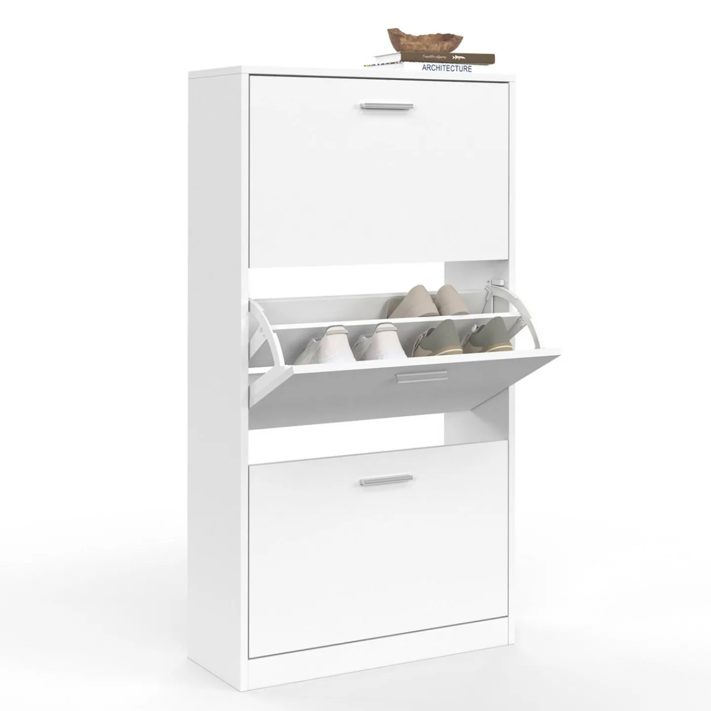 Meuble à chaussures blanc 3 portes*IDMarket Sale
